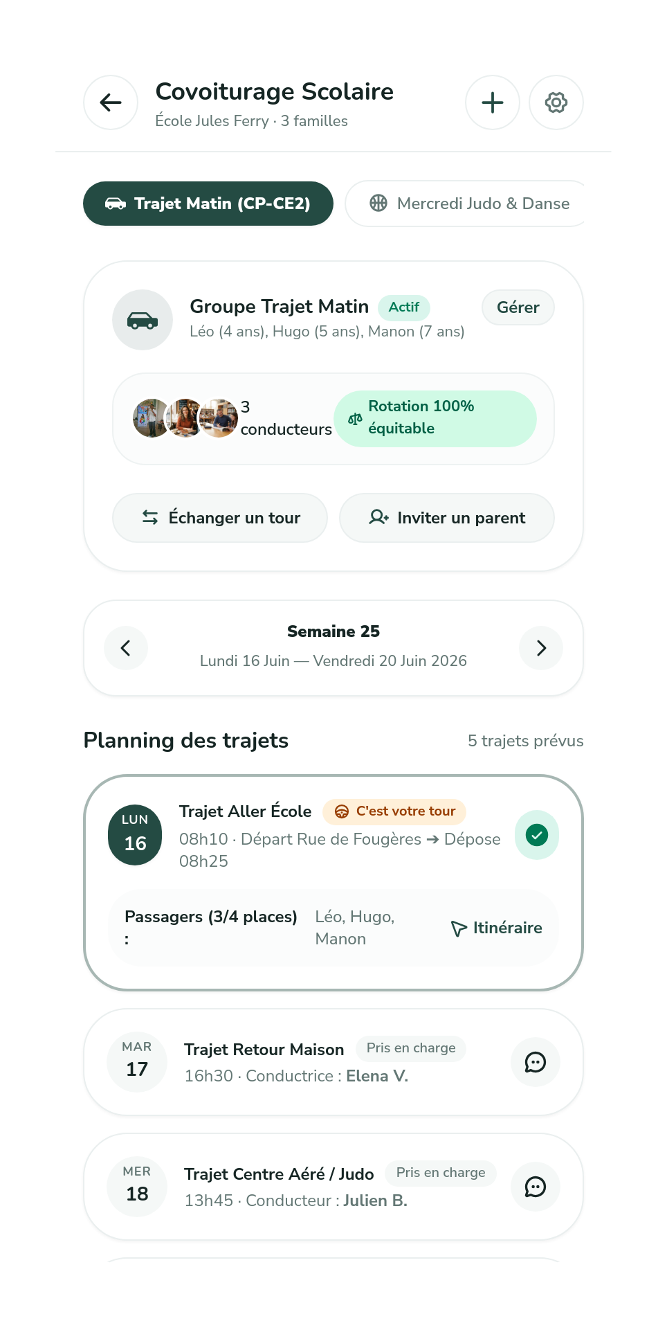 Covoiturage scolaire