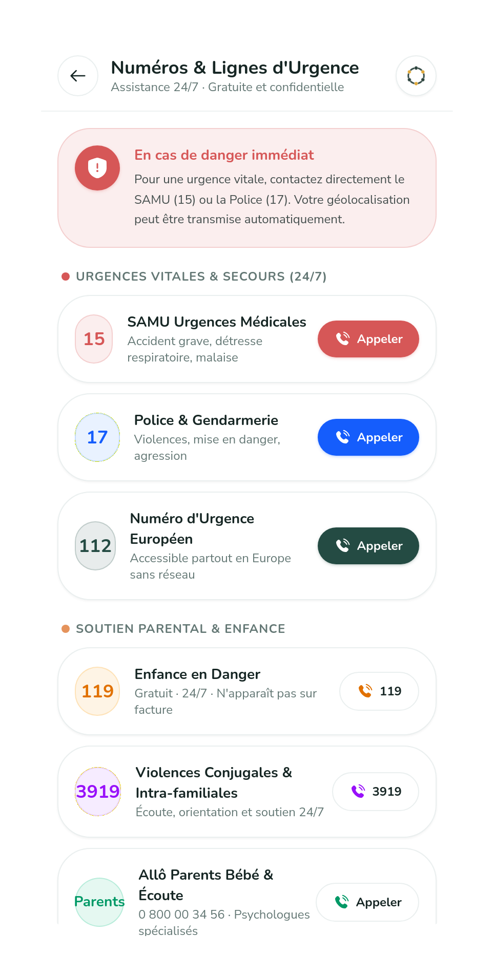 Urgence & SOS